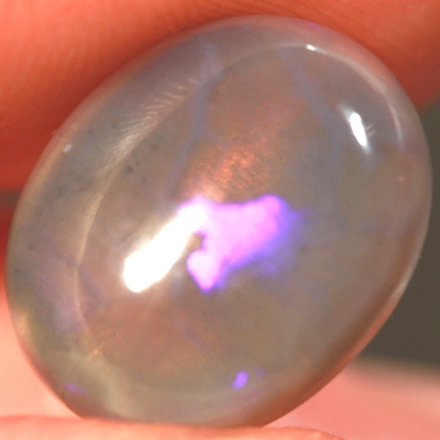 SOLID BLACK CRYSTAL OPAL Large! Deep purple 